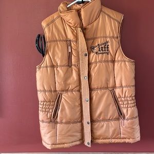 Cowgirl Tuff XXL Gold Puffer Vest